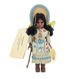 Vintage Carlson Dolls Sacajawea Native American Collector Doll New w‎ Tags